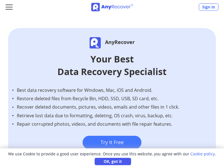 Anyrecover