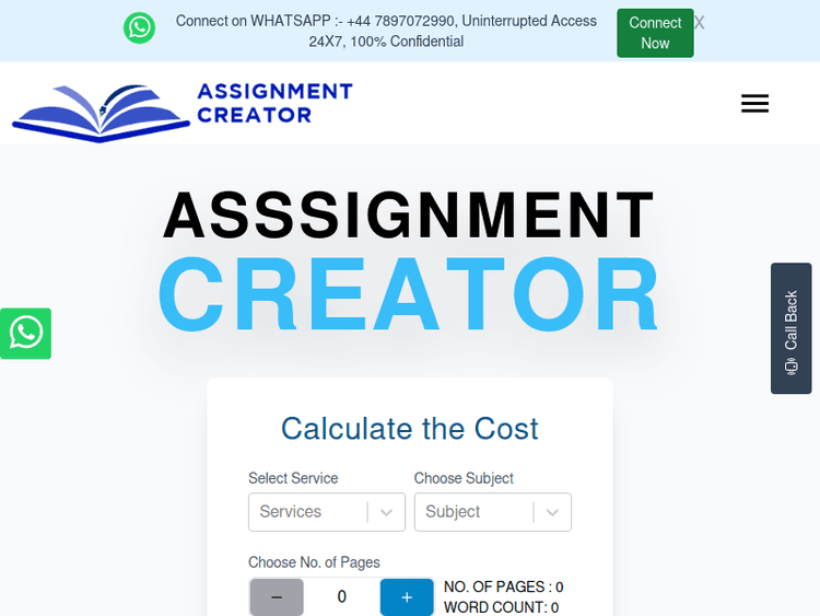 Assignmentcreatorforu