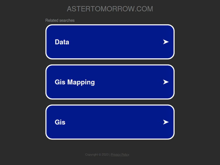 Astertomorrow