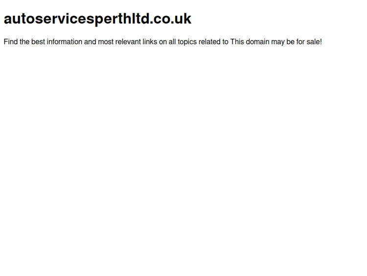 Autoservicesperthltd