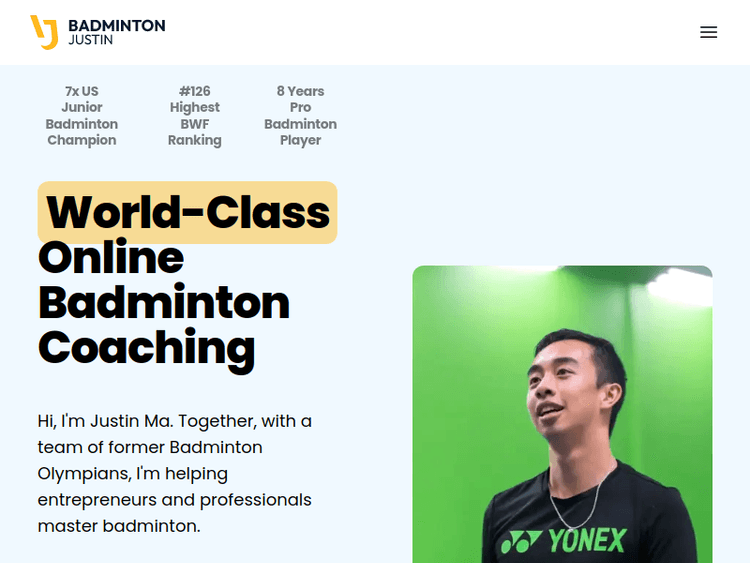 Badmintonjustin
