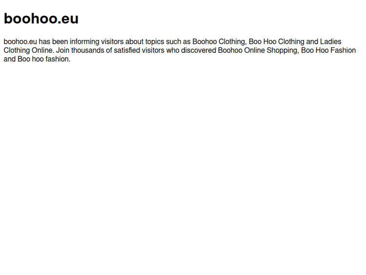 Boohoo