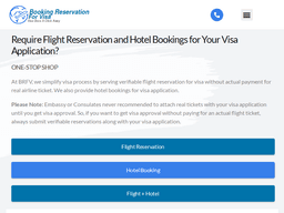 Bookingreservationforvisa
