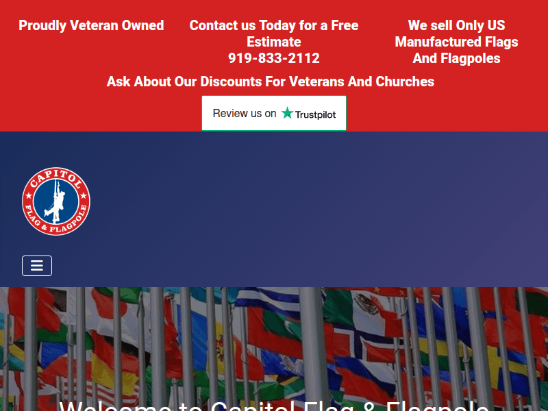 Capitolflagandflagpole
