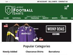Classicfootballshirts