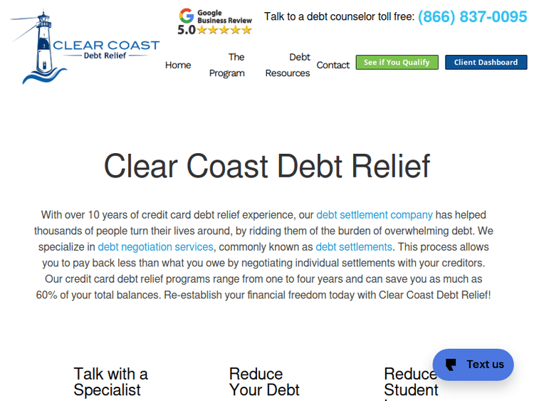 Clearcoastdebt