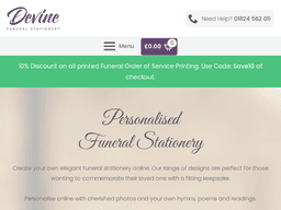 Devinefuneralstationery
