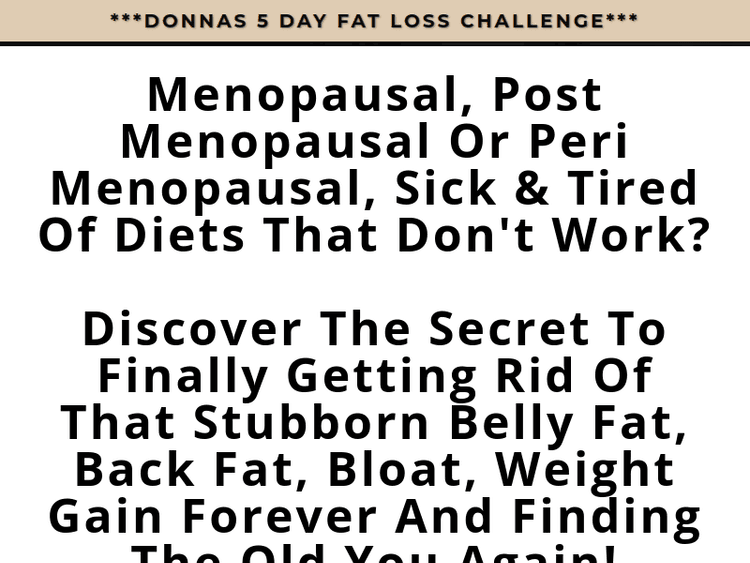 Donnas5dayfatlosschallenge