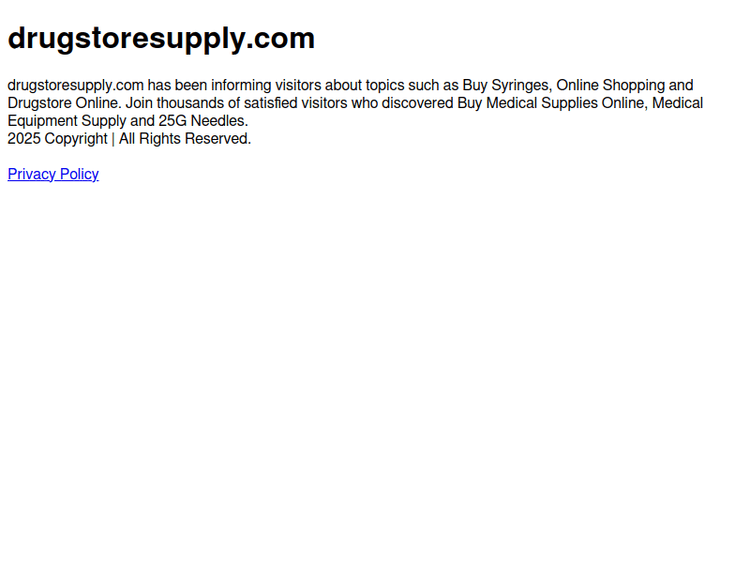 Drugstoresupply