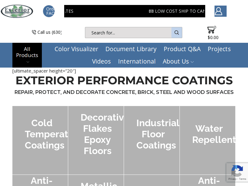 Exteriorcoatings