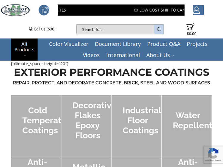 Exteriorcoatings