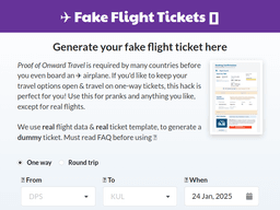 Fakeflighttickets