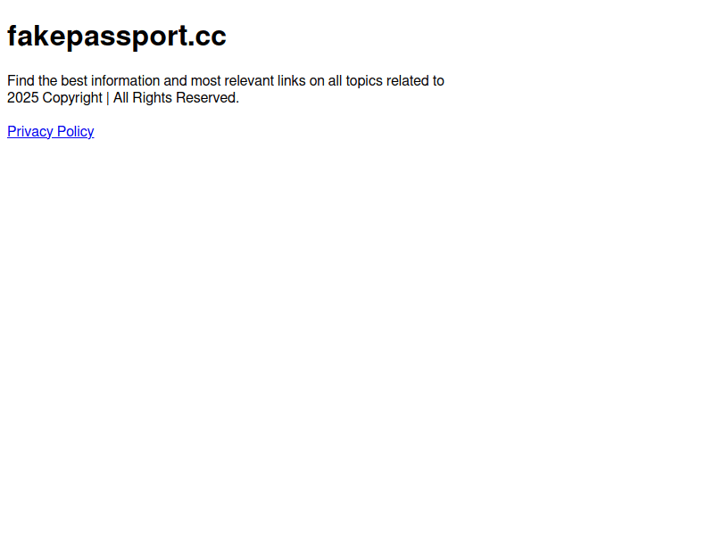 Fakepassport