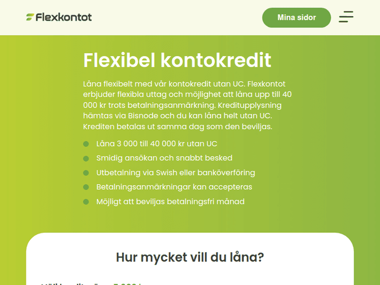 Flexkontot