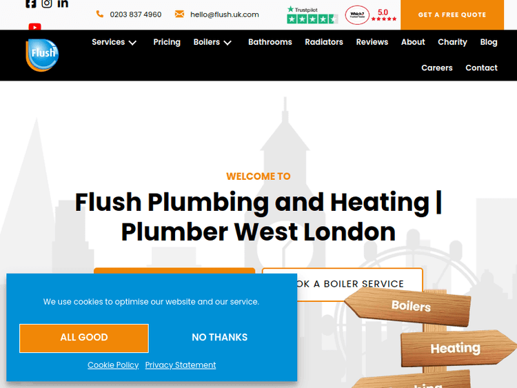Flushplumbingandheating