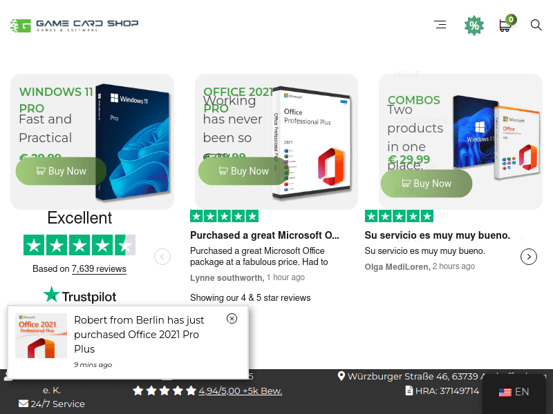 Gamecardshop