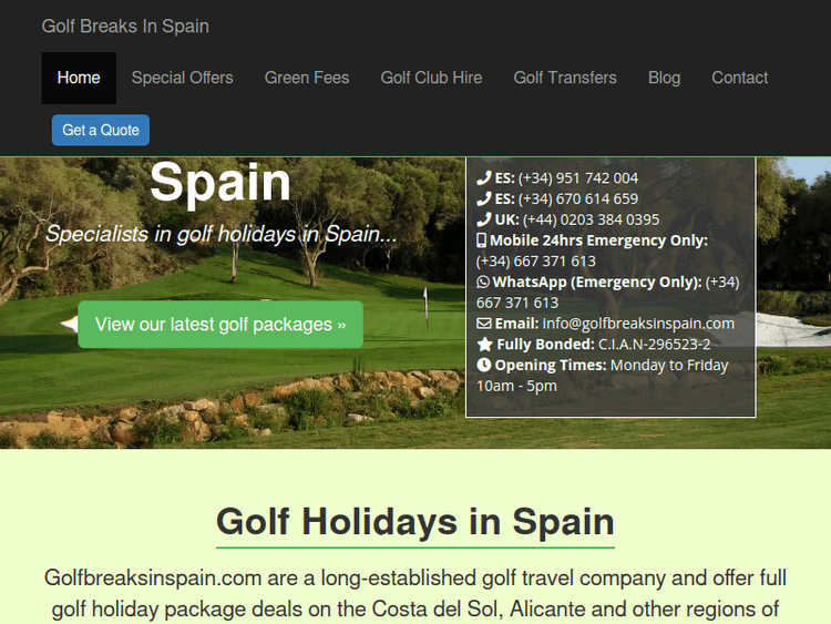 Golfbreaksinspain