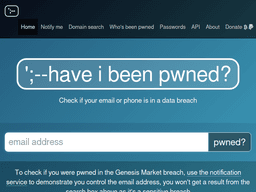 Haveibeenpwned
