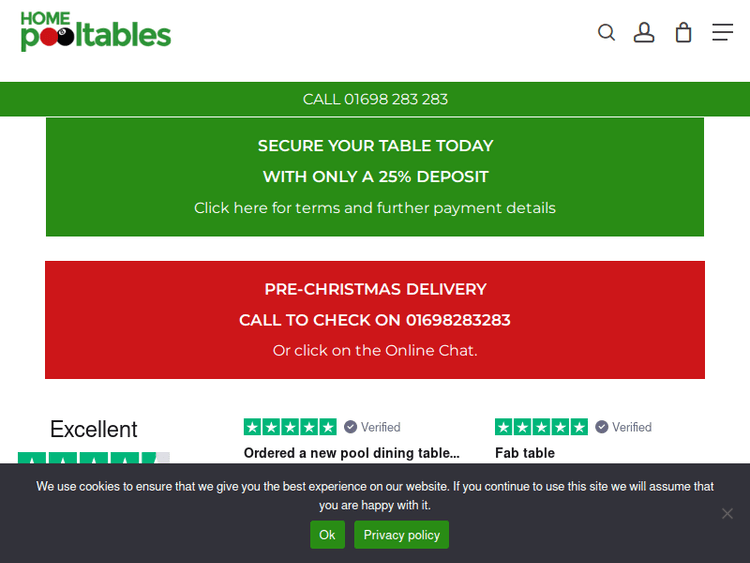 Homepooltablesdirect