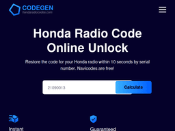 Hondaradiocodes