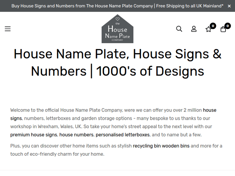 Housenameplate