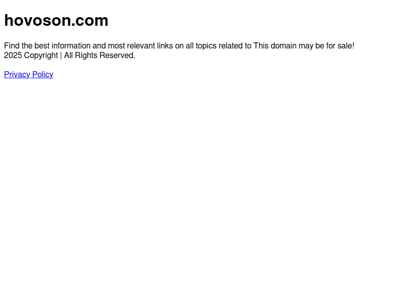 Hovoson