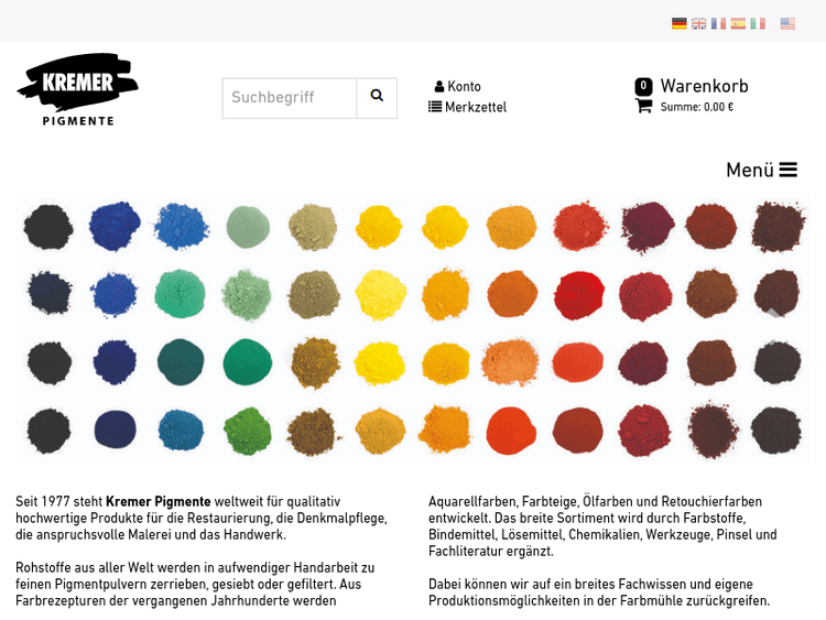 Kremer-pigmente