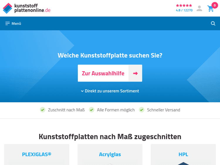 Kunststoffplattenonline