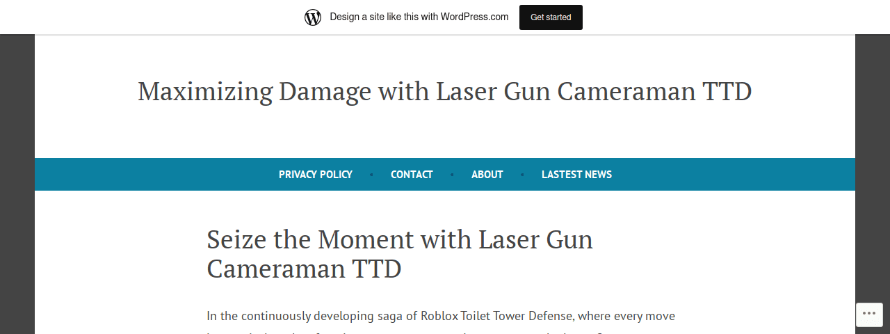 Laserguncameramanunitttdvalue