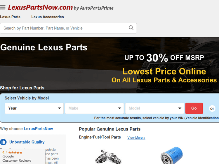 Lexuspartsnow