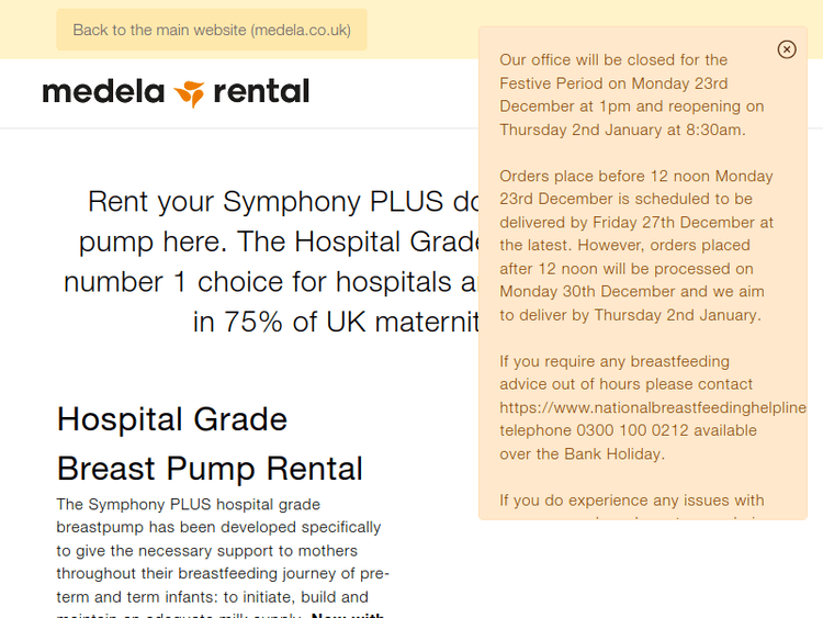 Medela-rental