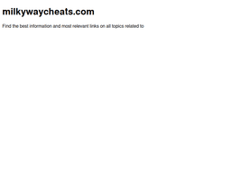 Milkywaycheats