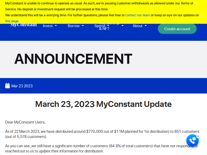 Myconstant