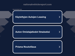 Nationalvehiclereport