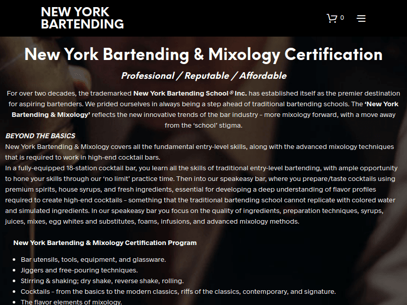 Newyorkbartendingschool