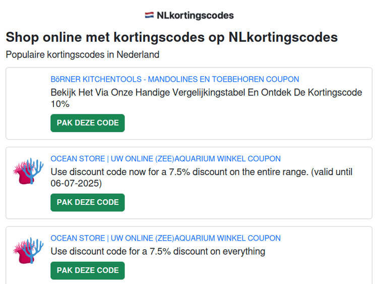 Nlkortingscodes