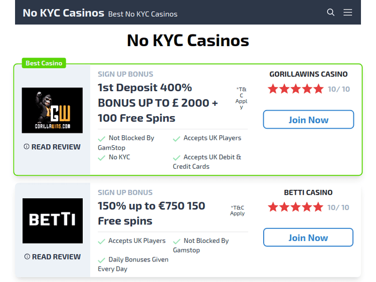 Nonukregulatedcasinos