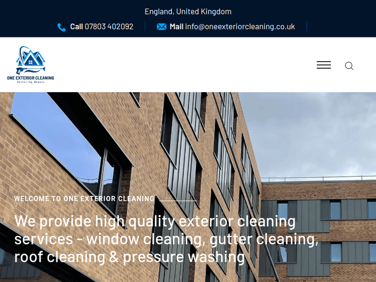 Oneexteriorcleaning