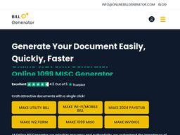 Onlinebillgenerator
