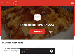 Orderpinocchiospizzamenu