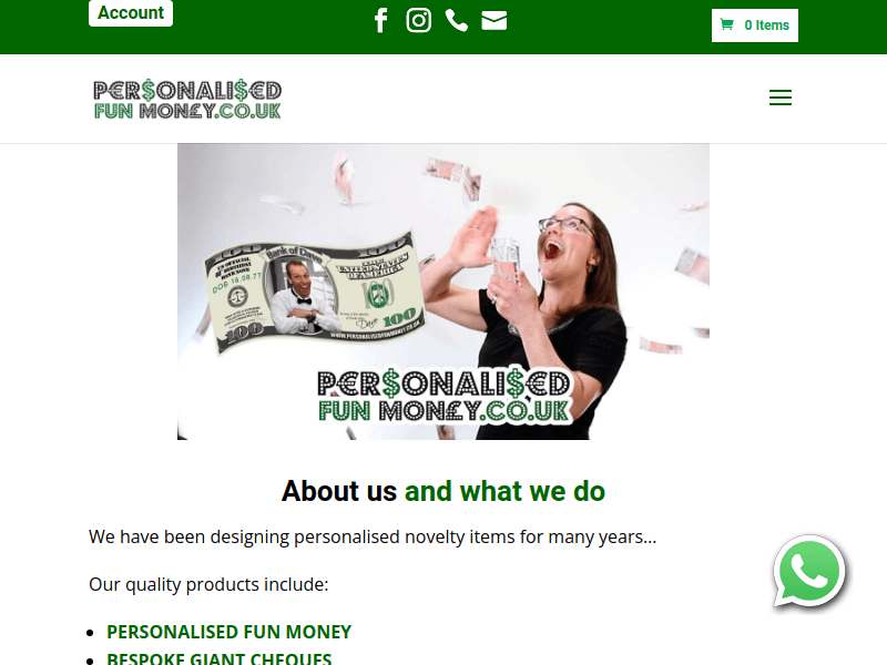 Personalisedfunmoney