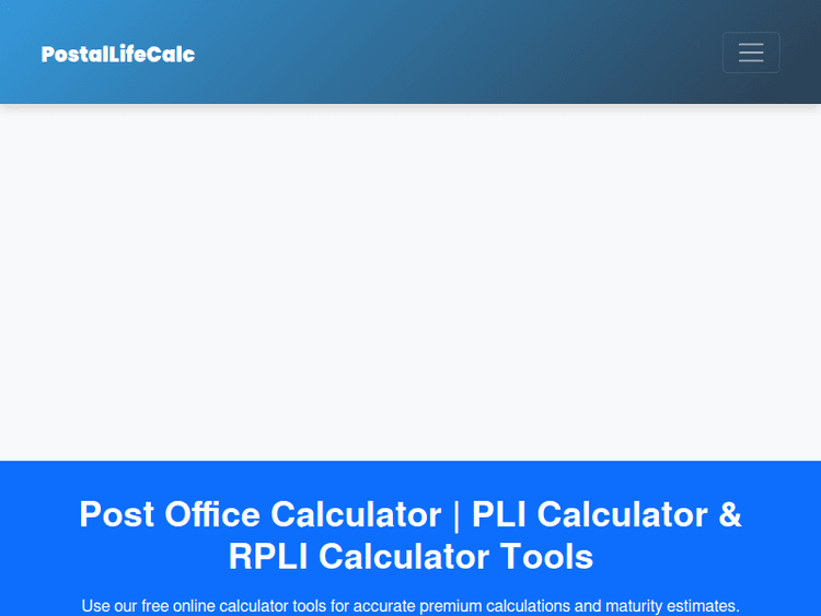 Postallifecalc