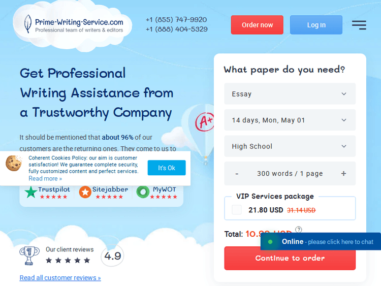 Prime-writing-service