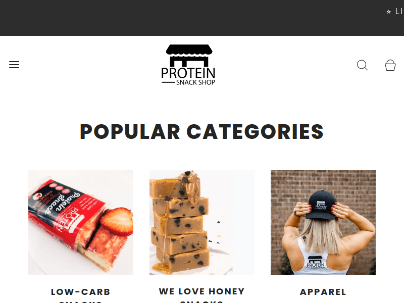 Proteinsnackshop