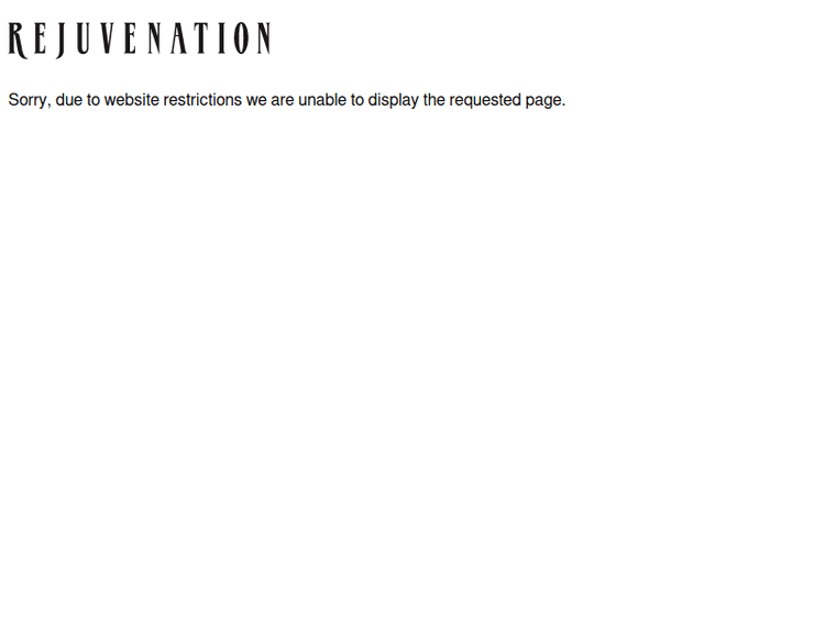 Rejuvenation