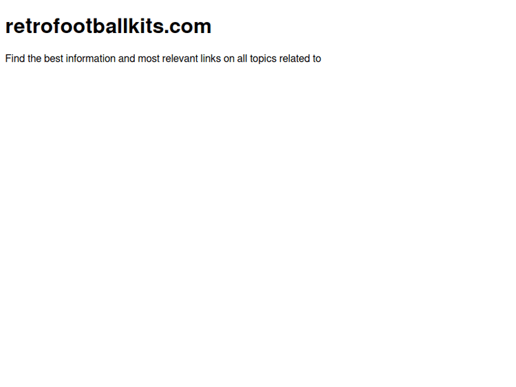 Retrofootballkits