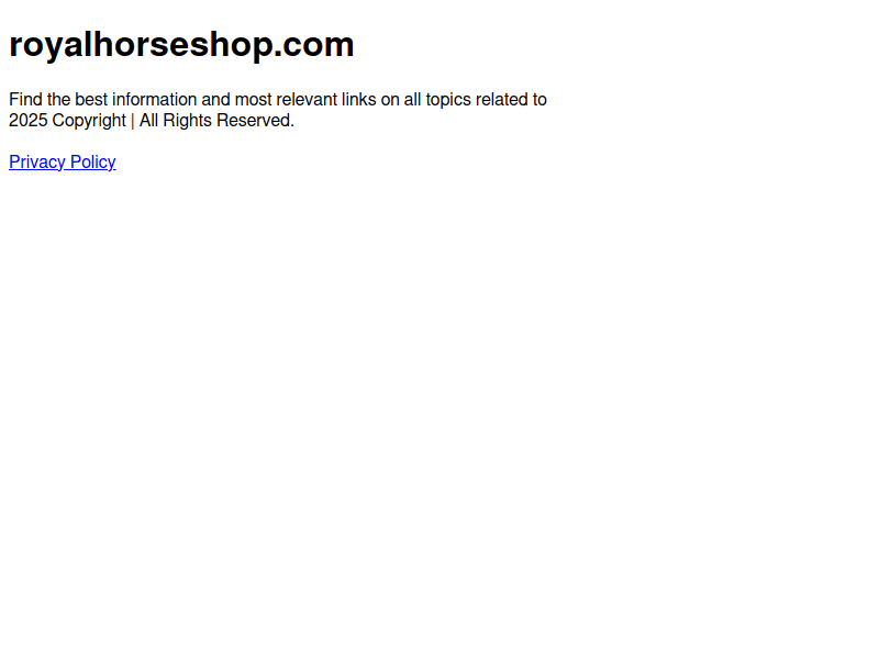 Royalhorseshop