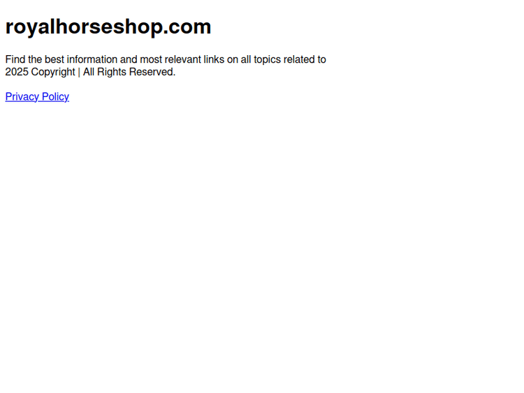 Royalhorseshop
