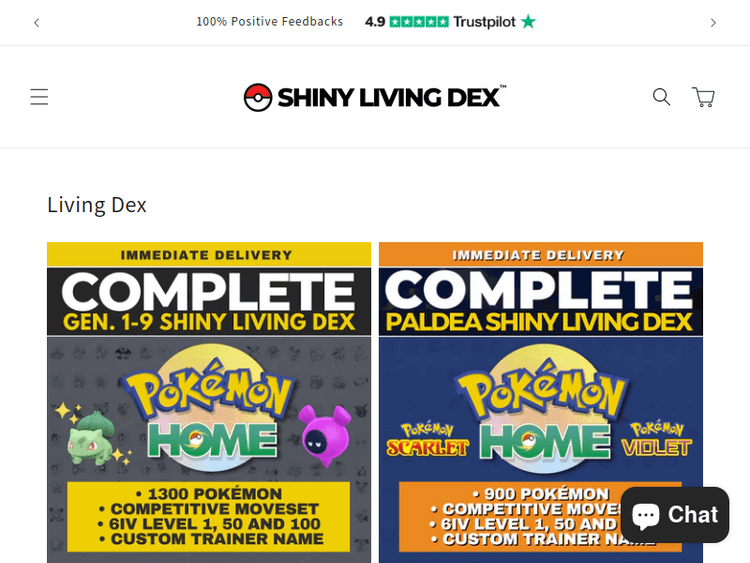 Shinylivingdex