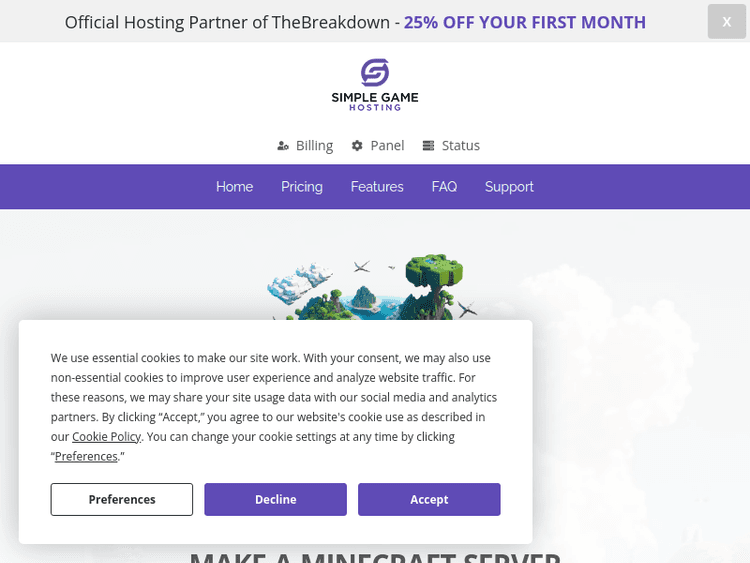 Simplegamehosting